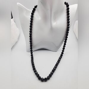 Gothic sparkle faceted beaded‎ necklace  N1320